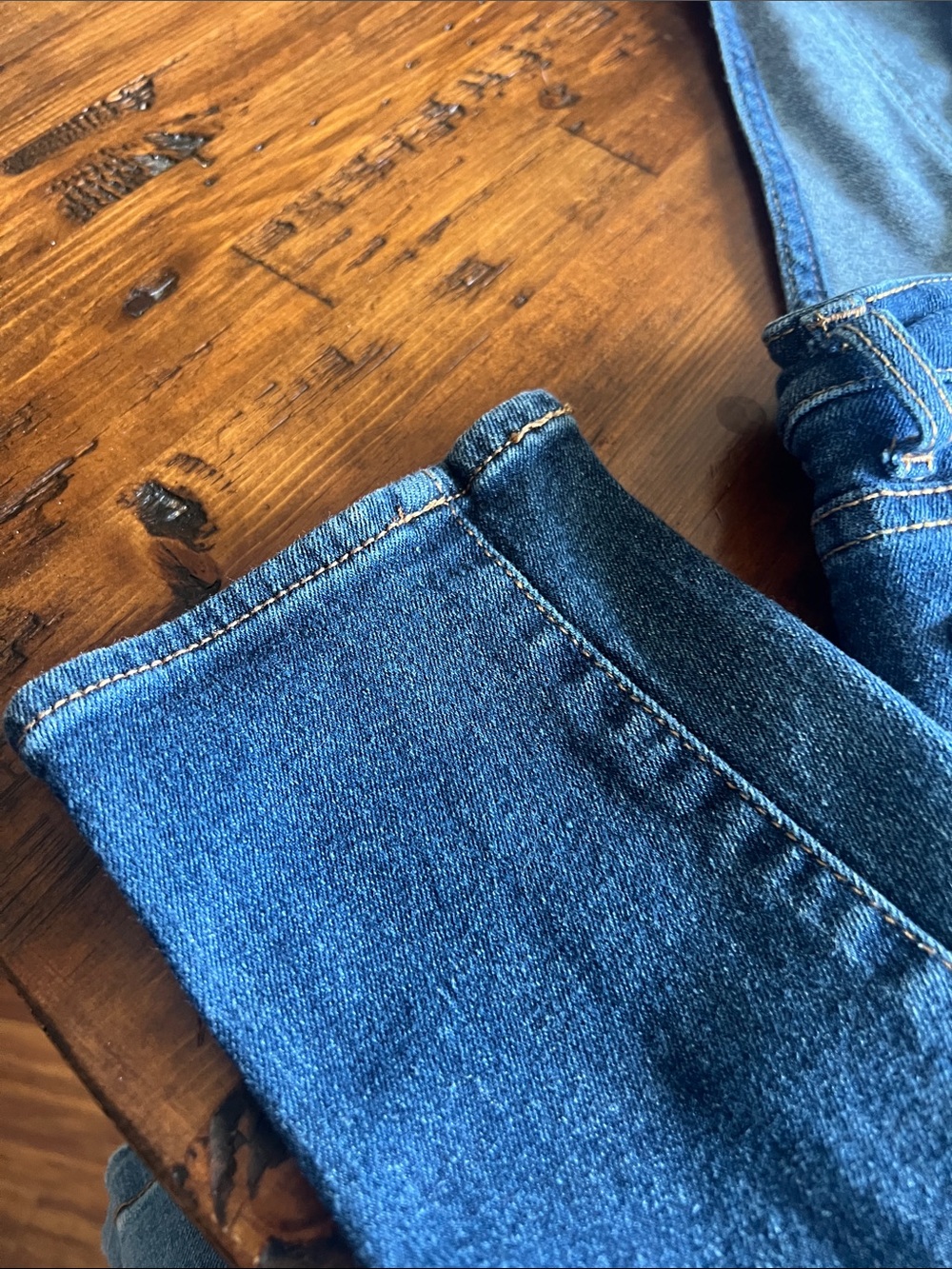 Adorable denim overalls size 10 flashy red straps - Picture 5 of 5